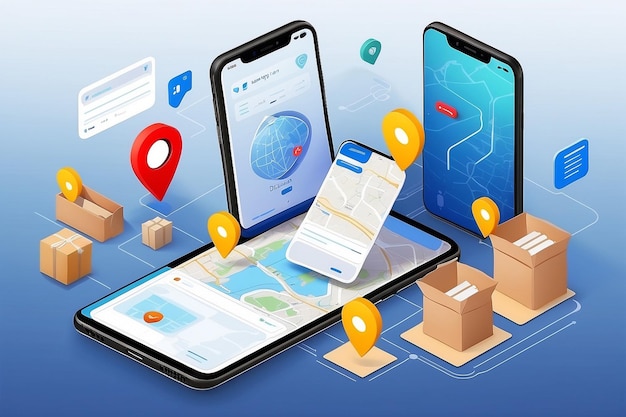 Order tracking illustration